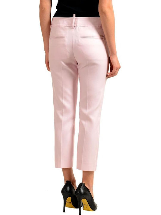 Dsquared2 Women's Fabric Trousers Pink