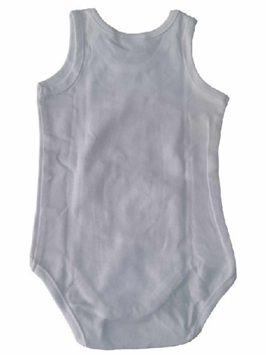 Minerva Baby Bodysuit Set Sleeveless White