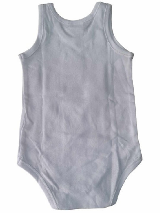 Minerva Baby Bodysuit Set Sleeveless White