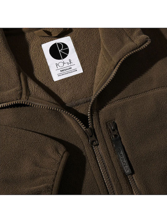 Ανδρική Ζακέτα Fleece Brown