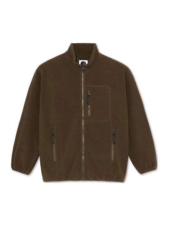 Ανδρική Ζακέτα Fleece Brown