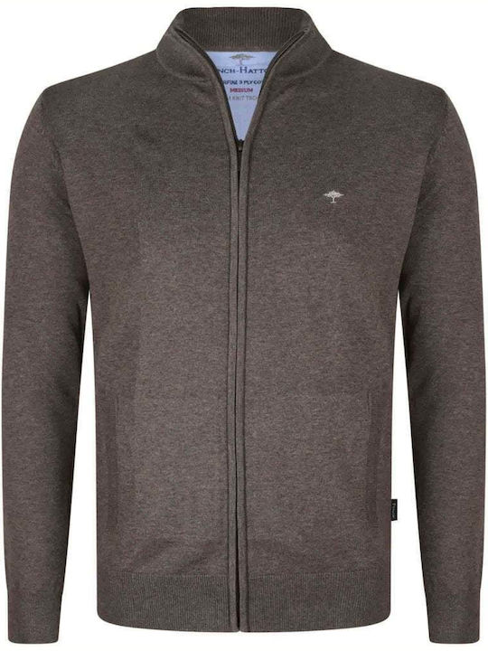 Fynch Hatton Men's Cardigan with Zipper EARTH SFPK-212-860