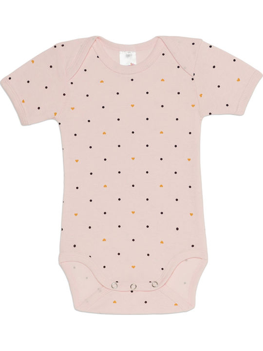 Minerva Little Cutie Short-Sleeved White-pink 4pcs