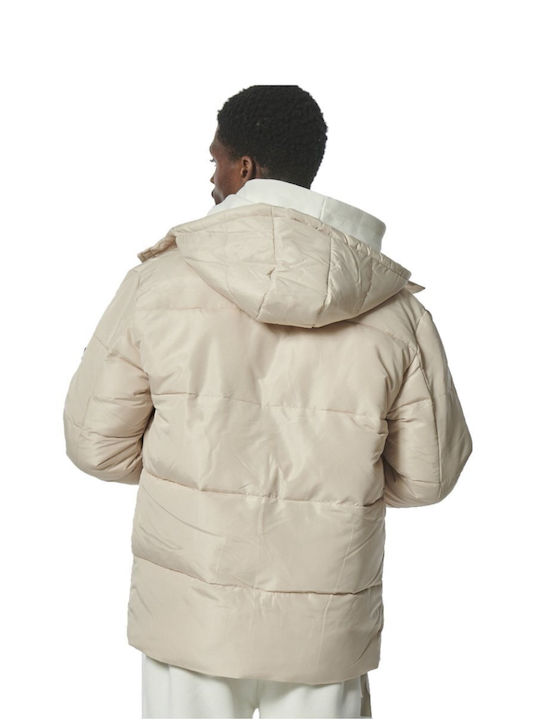 Body Action 3 in 1 Men's Winter Puffer Jacket French Oak Beige