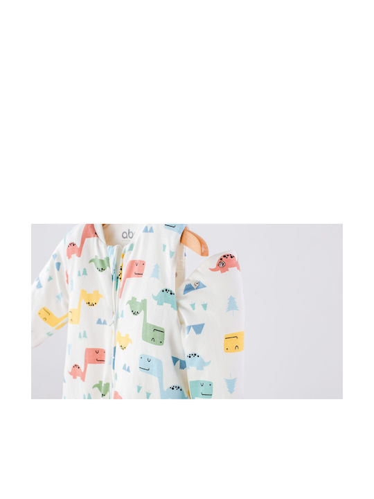 abo Winter Sleeping Bag with Feet Classic 2.5 Tog White with Detachable Sleeves