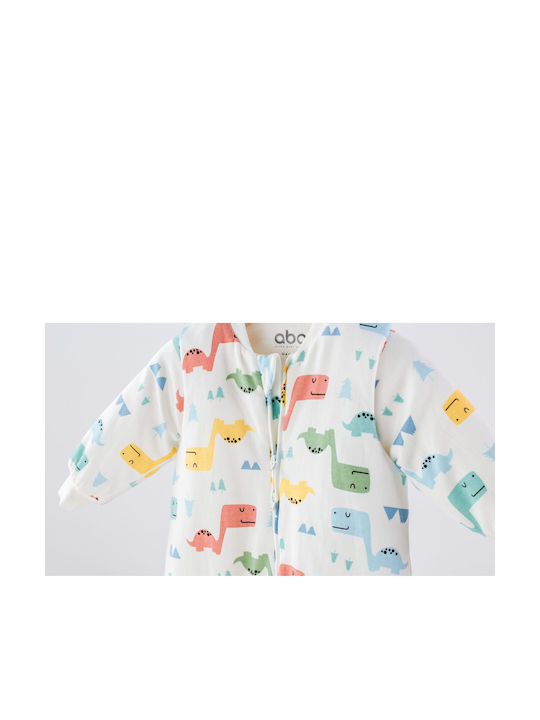 abo Winter Sleeping Bag with Feet Classic 2.5 Tog White with Detachable Sleeves