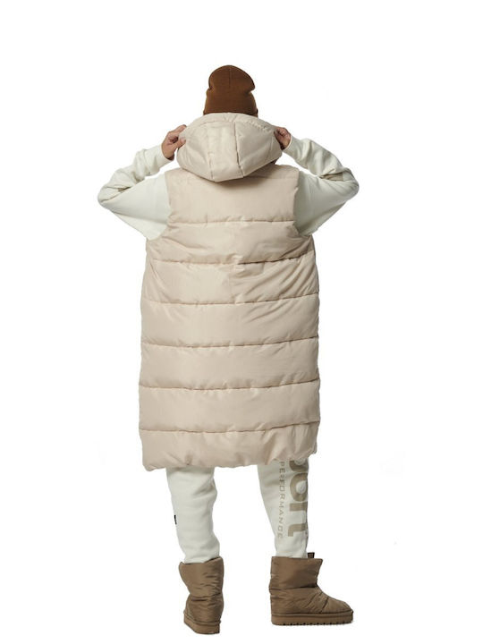 Body Action Sleeveless Jacket Puffer French Oak Beige