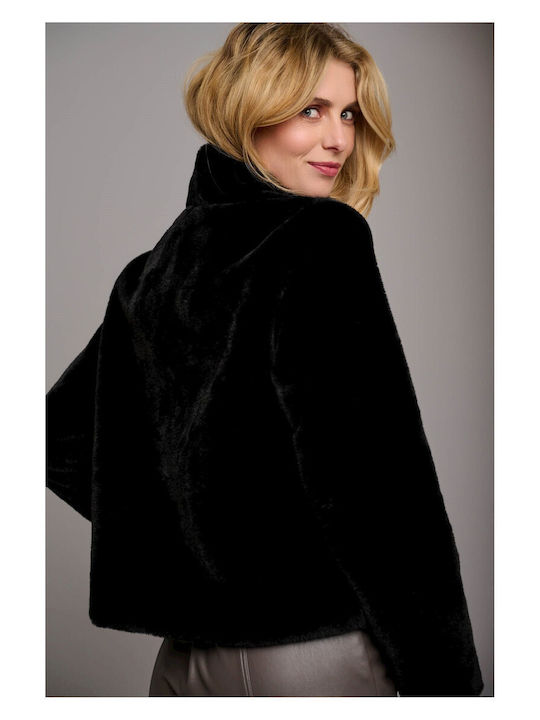 Frauen Pelz BLACK