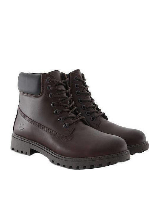 Lumberjack Crazy Horse Μποτάκια Casual Καφέ SM00101034-CE016