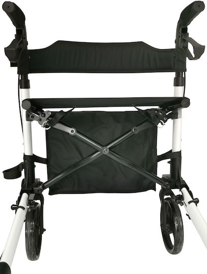Mobiak Walky Foldable Wheeled Walker Aluminum White