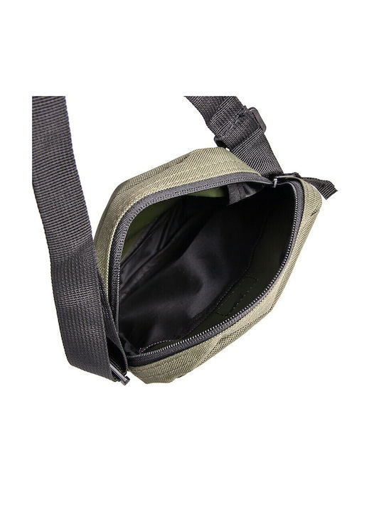 V-store Fabric Shoulder / Crossbody Bag with Zipper Red 15x5cm
