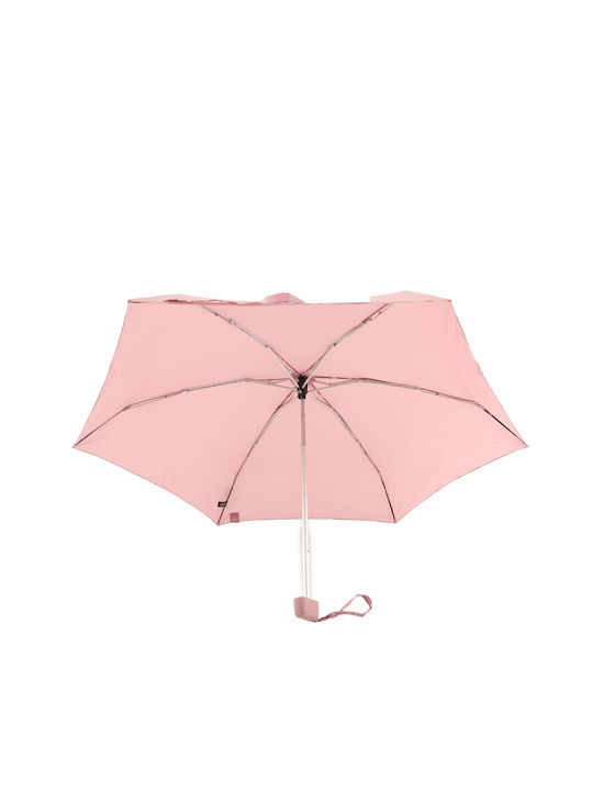 Clima Rezistent la vânt Umbrelă de ploaie Compact Pink