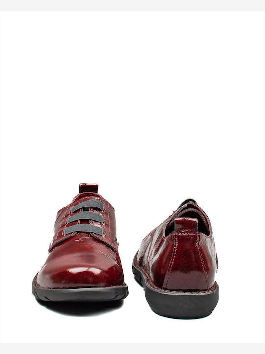 Women's Derby Shoes Burgundy