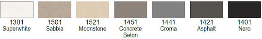 Schock Element 31290 Drop-In Spüle aus Verbundgranulat B86xT50cm Gray