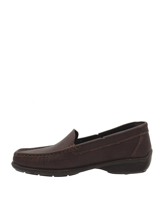 Aeropelma Women's Moccasins in Brown Color