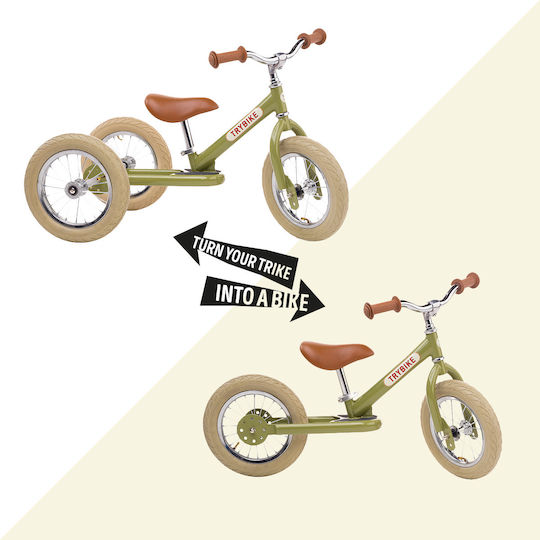 Trybike Τρίκυκλο Ποδήλατο με Χειρολαβή Γονέα για 5+ Ετών Ροζ
