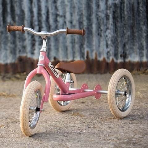 Trybike Τρίκυκλο Ποδήλατο με Χειρολαβή Γονέα για 5+ Ετών Ροζ