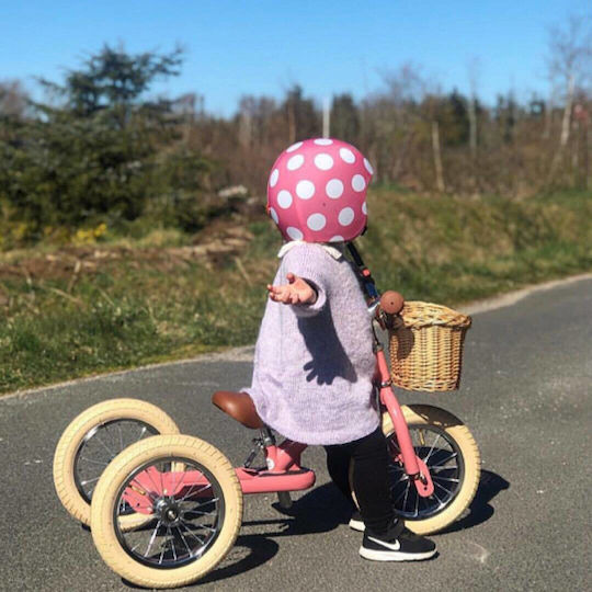 Trybike Τρίκυκλο Ποδήλατο με Χειρολαβή Γονέα για 5+ Ετών Ροζ