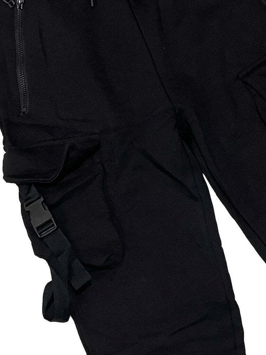 Ustyle Herren-Sweatpants Fleece Black