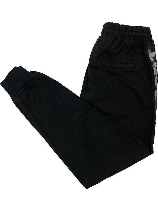 Sweatpants with Elastic Black