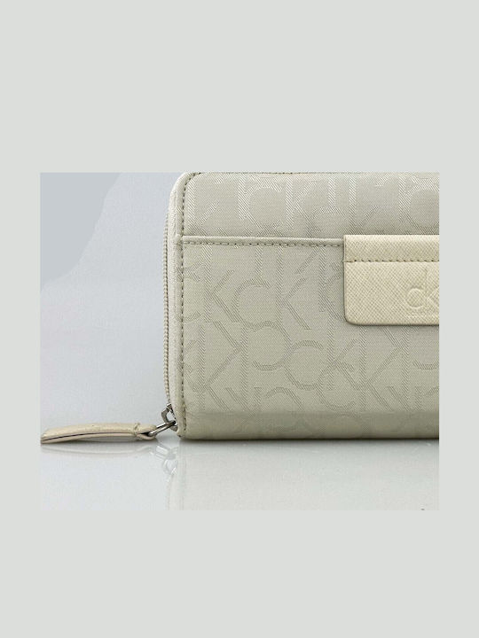Fabric Women's Wallet Classic Beige