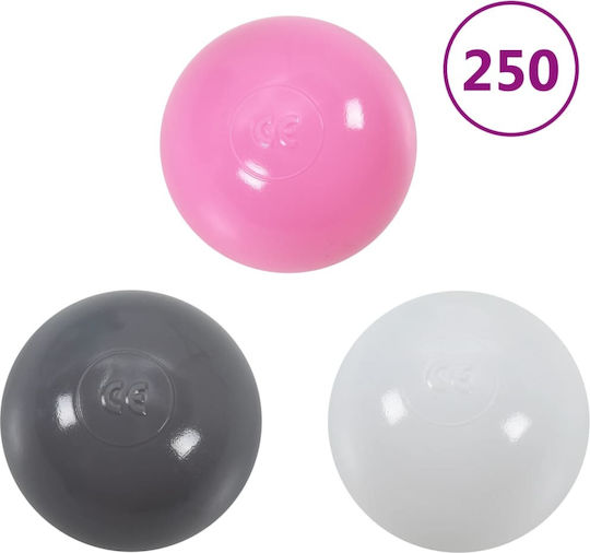 vidaXL Топкинис За деца с 300 топки 75x75x32см. за 6+ Месеца Цветна