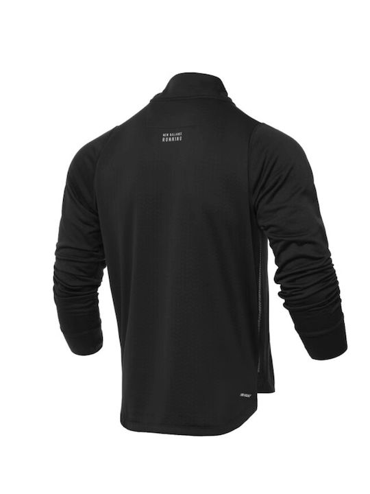 New Balance Men's Sweatshirt Jacket with Pockets Black