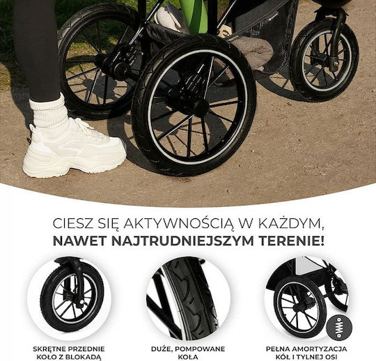 Kinderkraft Helsi Καρότσι Μωρού Kατάλληλο για Nεογέννητο Dust Grey
