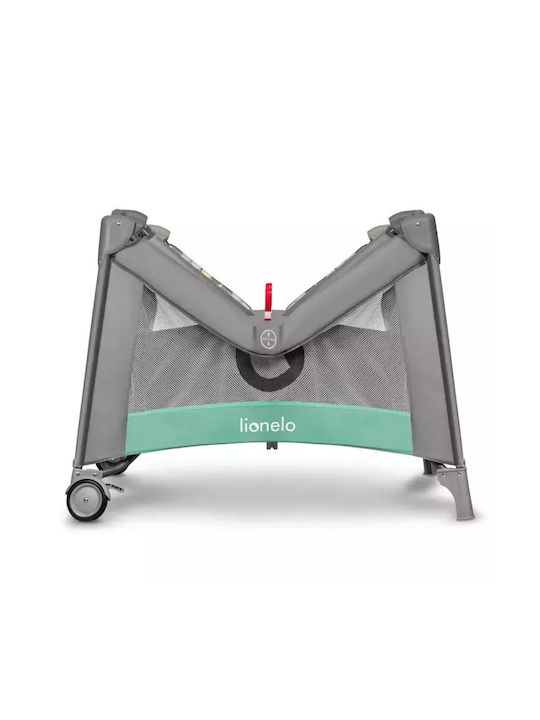 Lionelo Laufstall mit Matratze Green/Grey 100x100cm
