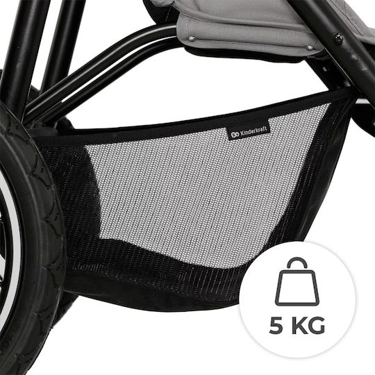 Kinderkraft Helsi Καρότσι Μωρού Kατάλληλο για Nεογέννητο Dust Grey