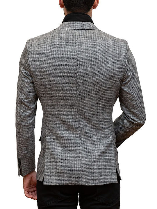 Men's Suit Jacket Black/White