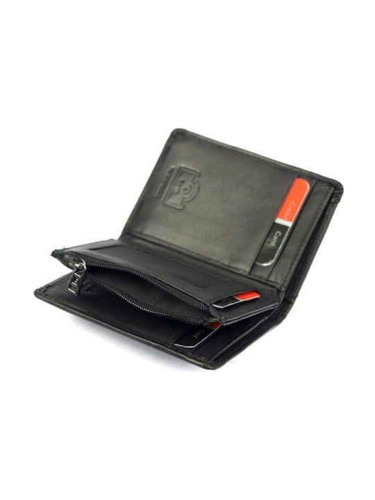 Pierre Cardin Δερμάτινο Ανδρικό Πορτοφόλι Καρτών με RFID Μαύρο