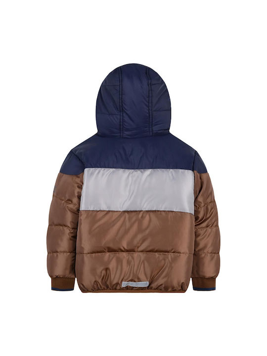 Energiers Kids Casual Jacket Double Sided with Hood Camel