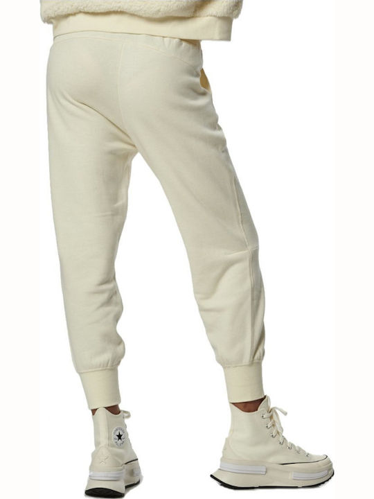 Body Action Παντελόνι Φόρμας Fleece Antique White