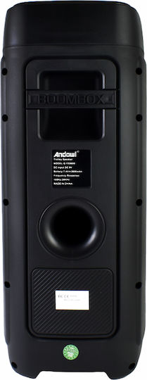 Andowl Andowl Karaoke Speaker with Wireless Microphone and Lighting Effects Q-YX9000 Black