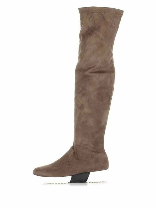 Mourtzi Wildleder Damenstiefel Braun