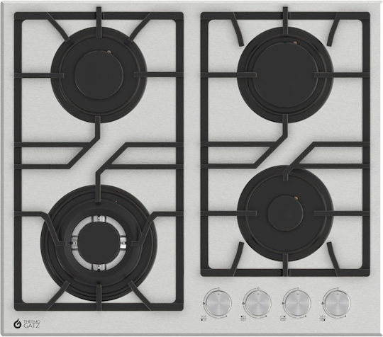Thermogatz Tg Lamy 400 Ix Gas Cooktop Autonomous Inox 66x56εκ. Silver