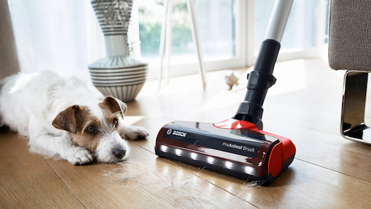 Bosch Unlimited 7 Прахосмукачка 2 в 1 Stick & Ръчна Червена