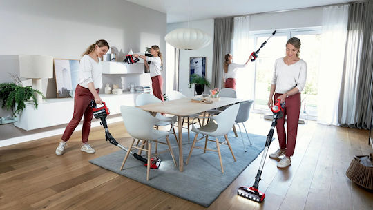 Bosch Unlimited 7 Прахосмукачка 2 в 1 Stick & Ръчна Червена