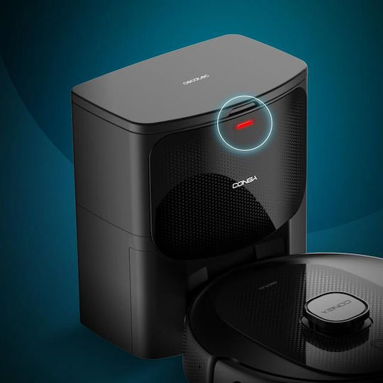 Cecotec Conga 7490 Immortal Home Genesis Σκούπα Ρομπότ με Χαρτογράφηση Laser & Απορρόφηση 2600Pa Μαύρη