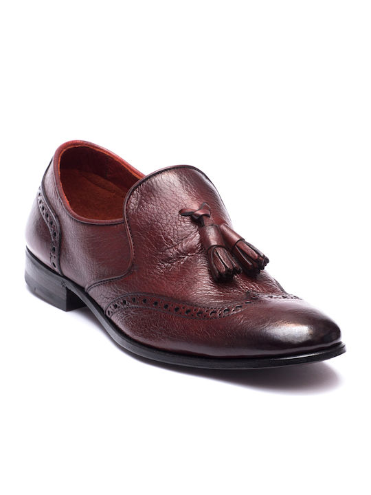Henderson Handmade Men's Leather Dress Shoes Burgundy