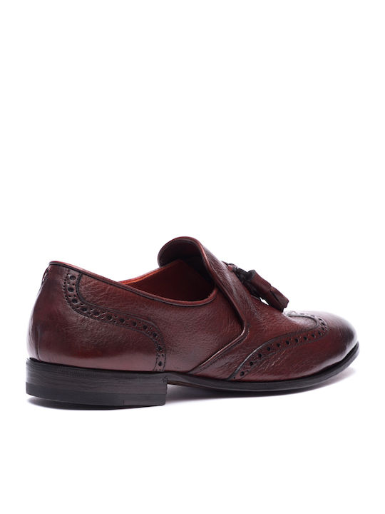 Handgefertigt Leder Herrenschuhe Burgundisch