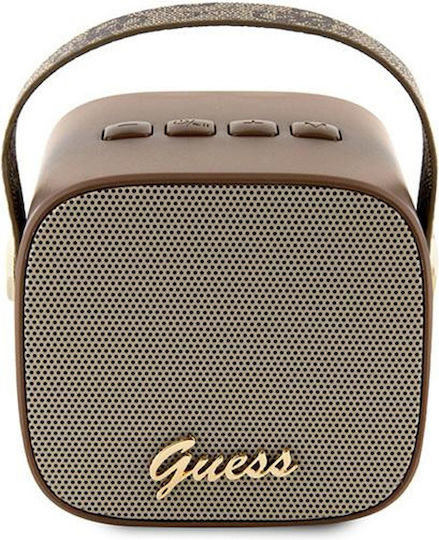 Guess 4G Leather Script Logo Bluetooth Speaker 5W coffee