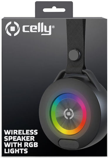 Celly Light Beat Ηχείο Bluetooth 5W με Διάρκεια Μπαταρίας έως 3 ώρες Μαύρο