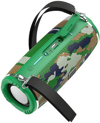 Hoco HC12 Bluetooth Speaker 10W with Radio and Battery Life up to 2 hours Camouflage Green