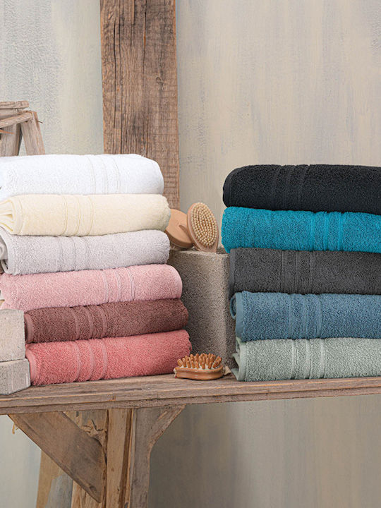 Rythmos Bath Towel Set 3pcs Aria Ecru Weight 600gr/m²