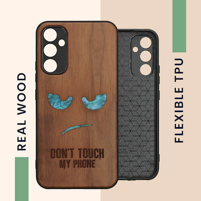 KWmobile Wooden Back Cover Brown (Galaxy A34)