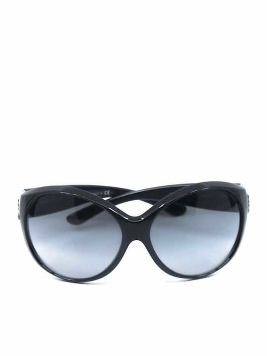 Ralph Lauren Women's Sunglasses with Black Plastic Frame and Black Gradient Lens 8043-B/50018G/62-14-115