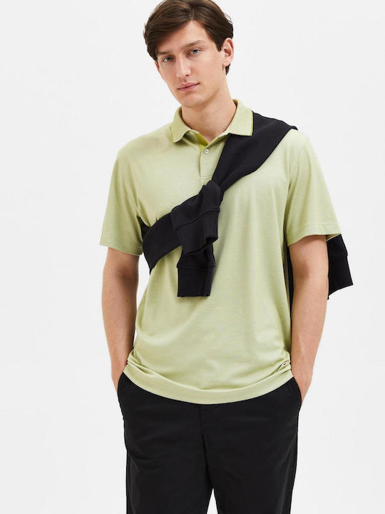 Selected Men's Short Sleeve Blouse Polo Green