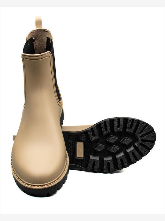 Stiefeletten Damen Beige